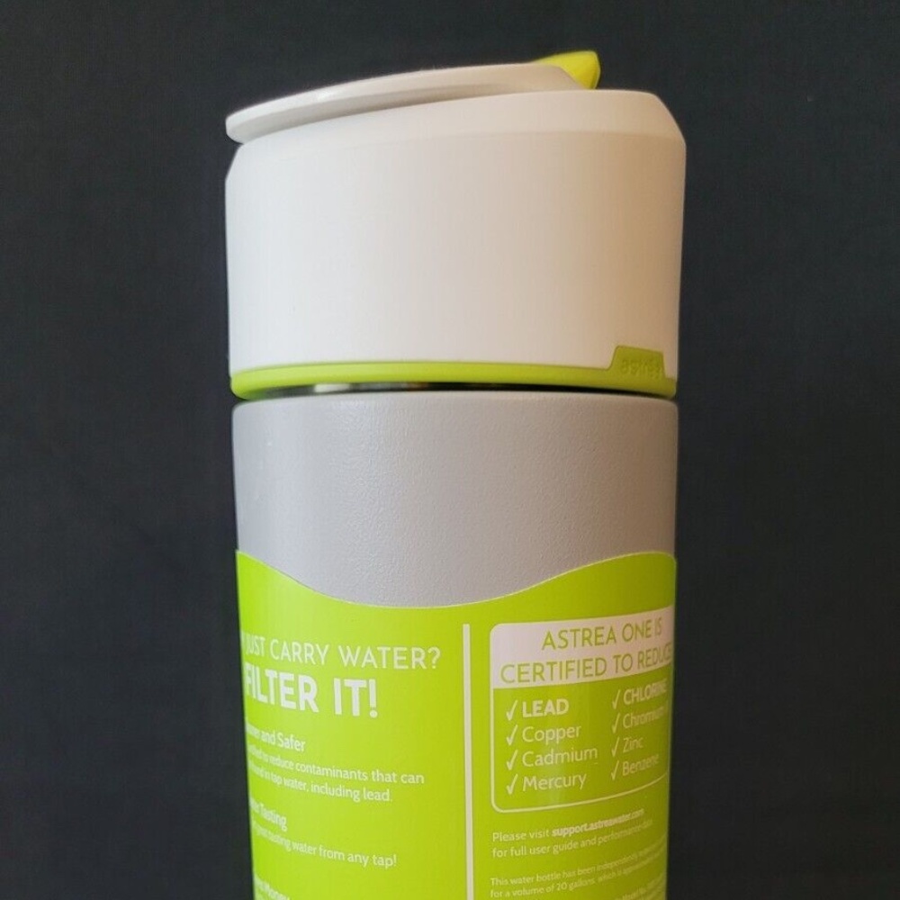 Astrea ONE Premium Filtering Water Bottle, BPA-Free Plastic, 23 Oz, Meets NSF/AN